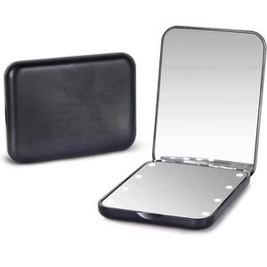 LED Lighted Travel Makeup Mirror Compact Folding Vanity Mirror New